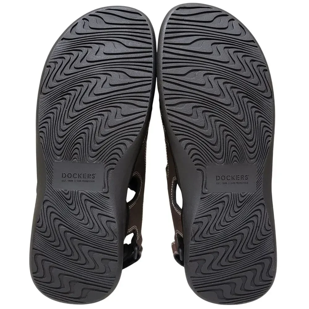 Dockers Men Slingback Sport River Sandals Newpage Size US 8M Briar Brown
